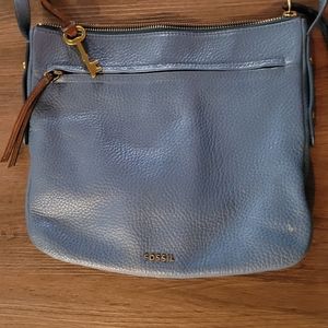Light Blue Fossil Crossbody Bag